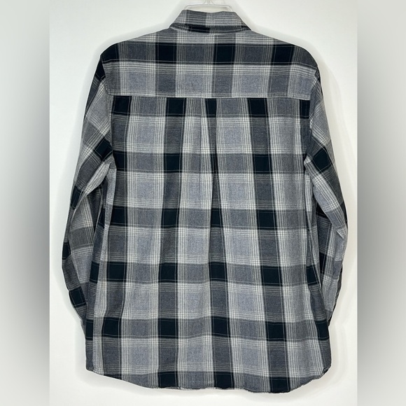 Clear Water Outfitters Gray Plaid Cotton Long Sleeve Button Down Shirt Men's M - Picture 2 of 5